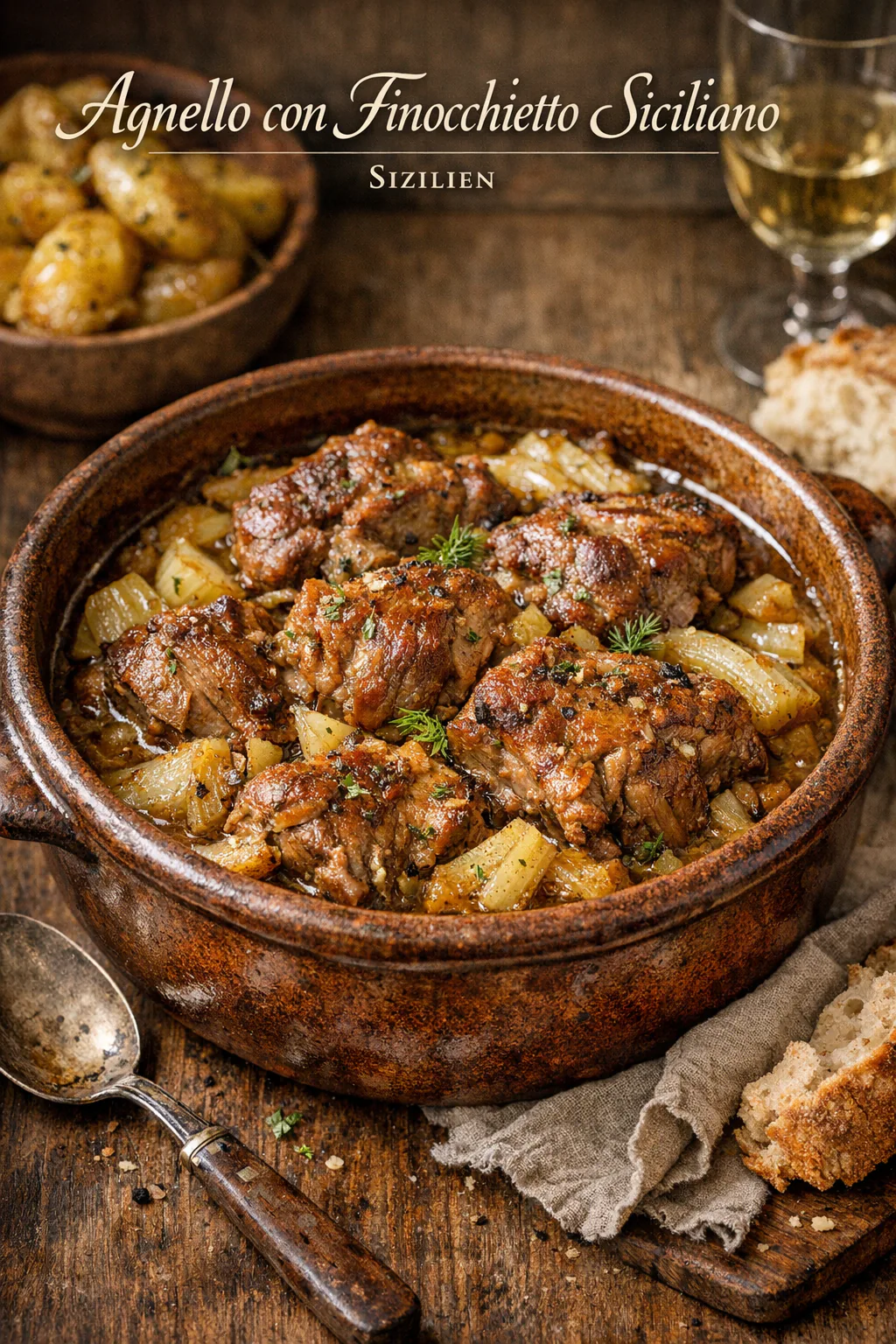 Agnello con Finocchietto Siciliano (Sizilianisches Lamm mit Fenchel)