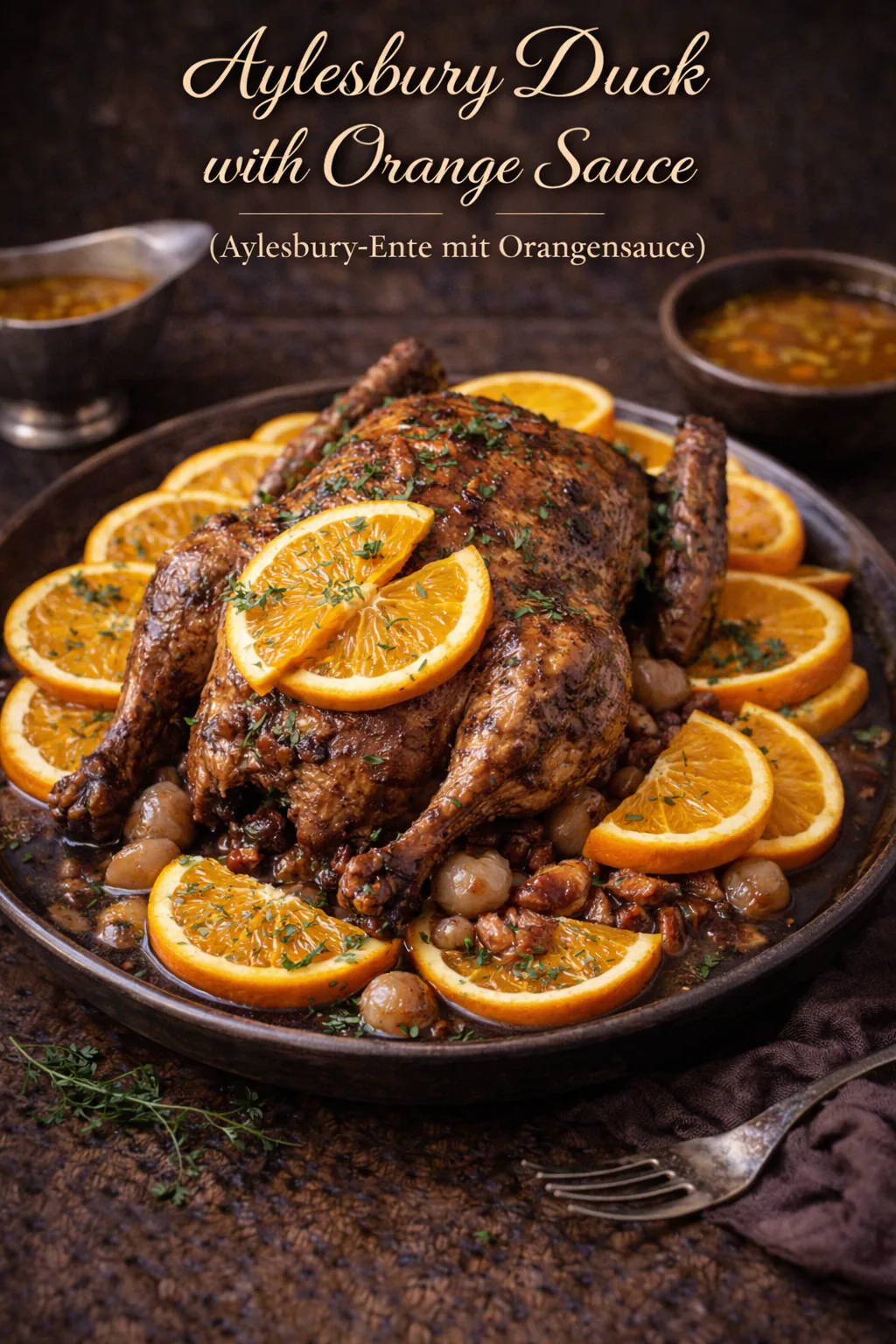 Aylesbury Duck with Orange Sauce (Aylesbury-Ente mit Orangensauce)