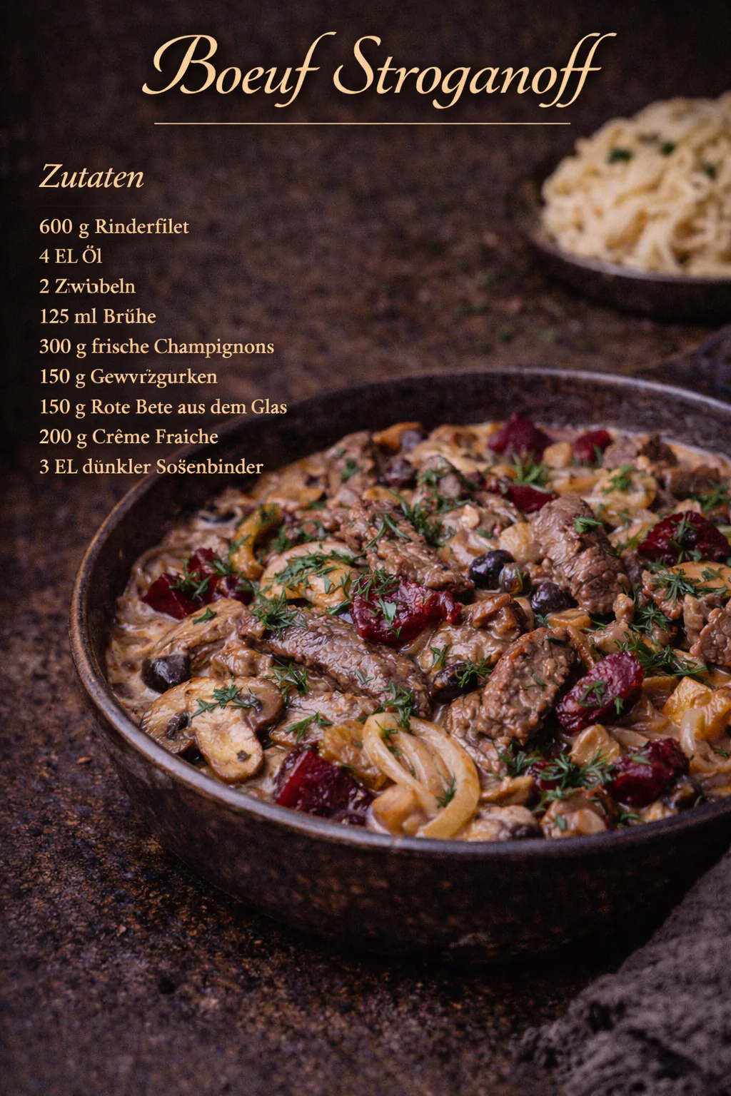 Boeuf Stroganoff