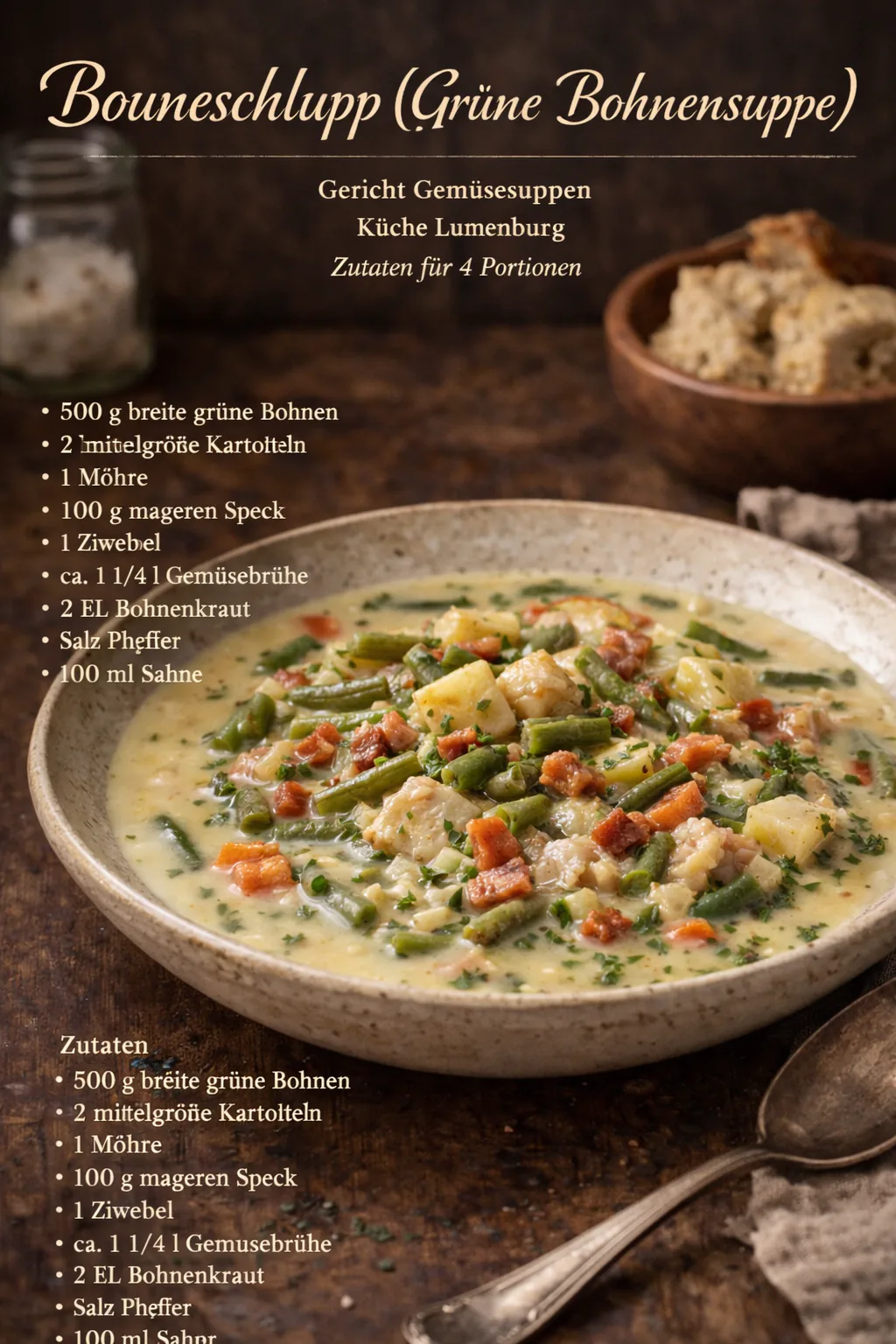 Bouneschlupp (Grüne Bohnensuppe)