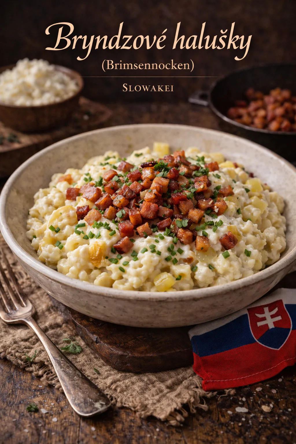 Bryndzové halusky (Brimsennocken)