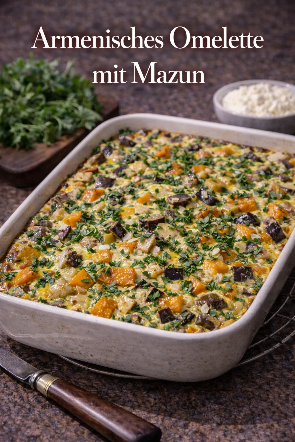 Armenisches Omelette mit Mazun
