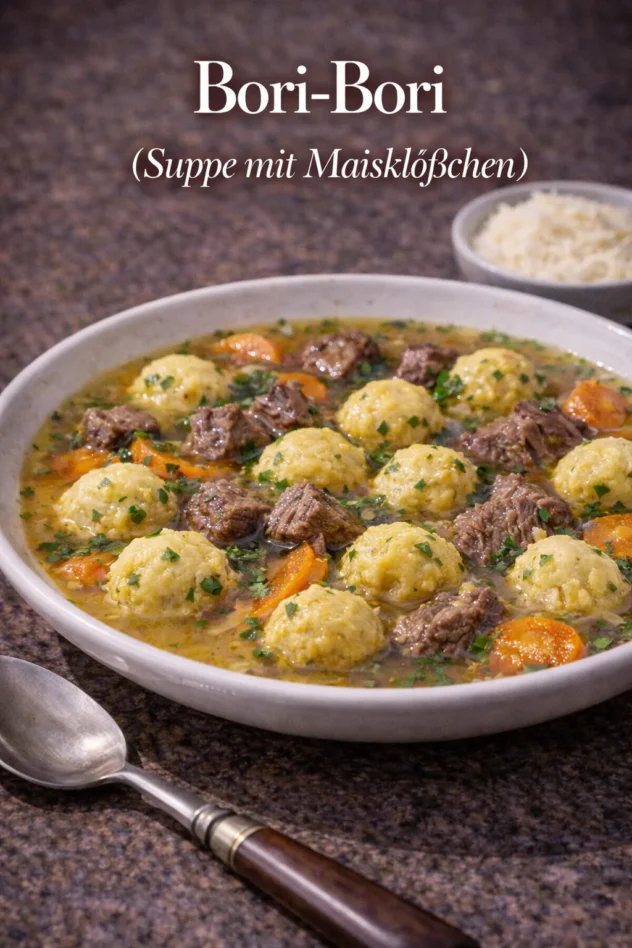 Bori-Bori (Suppe mit Maisklößchen)
