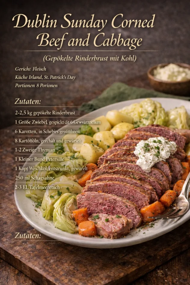 Dublin Sunday Corned Beef And Cabbage