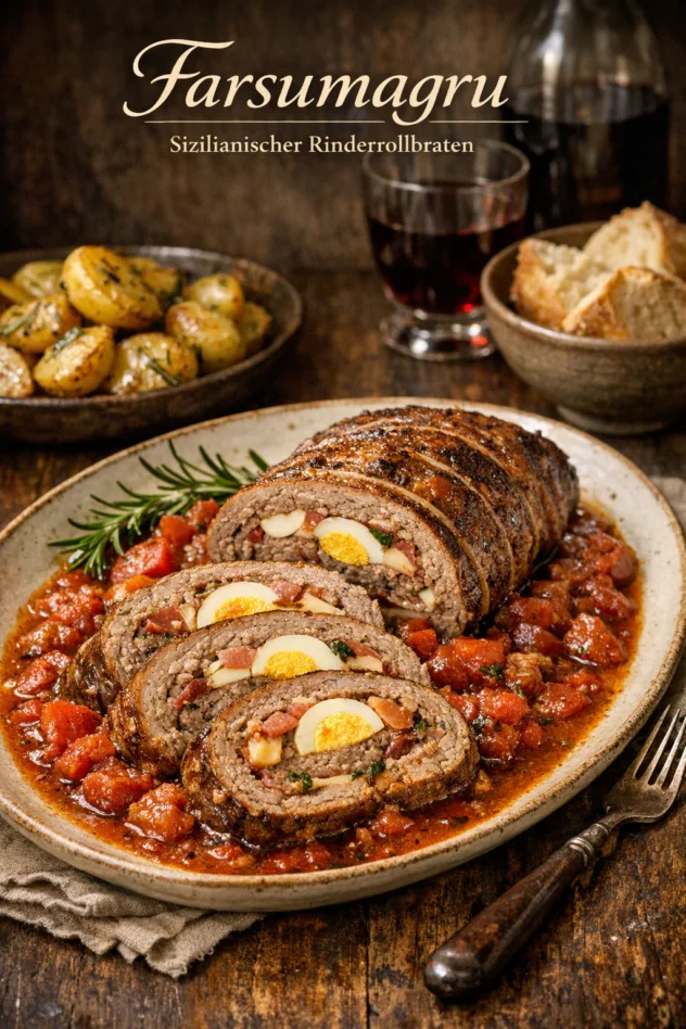 Farsumagru Sizilianischer Rinderrollbraten