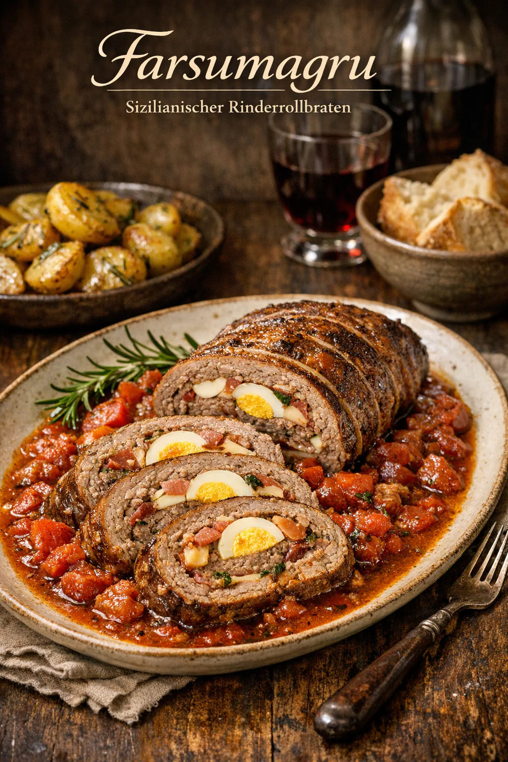 Farsumagru (Sizilianischer Rinderrollbraten)