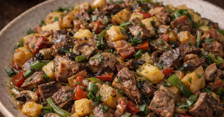 Frito Mallorquin (Gebratene Innereien und Gemüse)