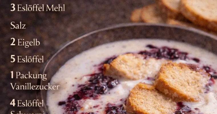 Meckelbörger Boddermelksupp (Mecklenburger Buttermilchsuppe)