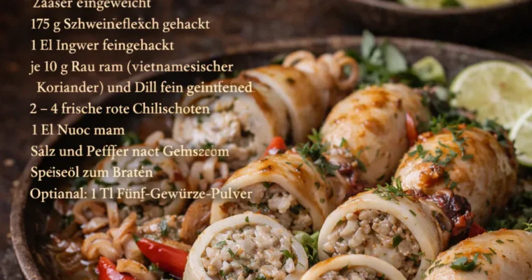Muc nhoi thit  (Gefüllte Tintenfische)