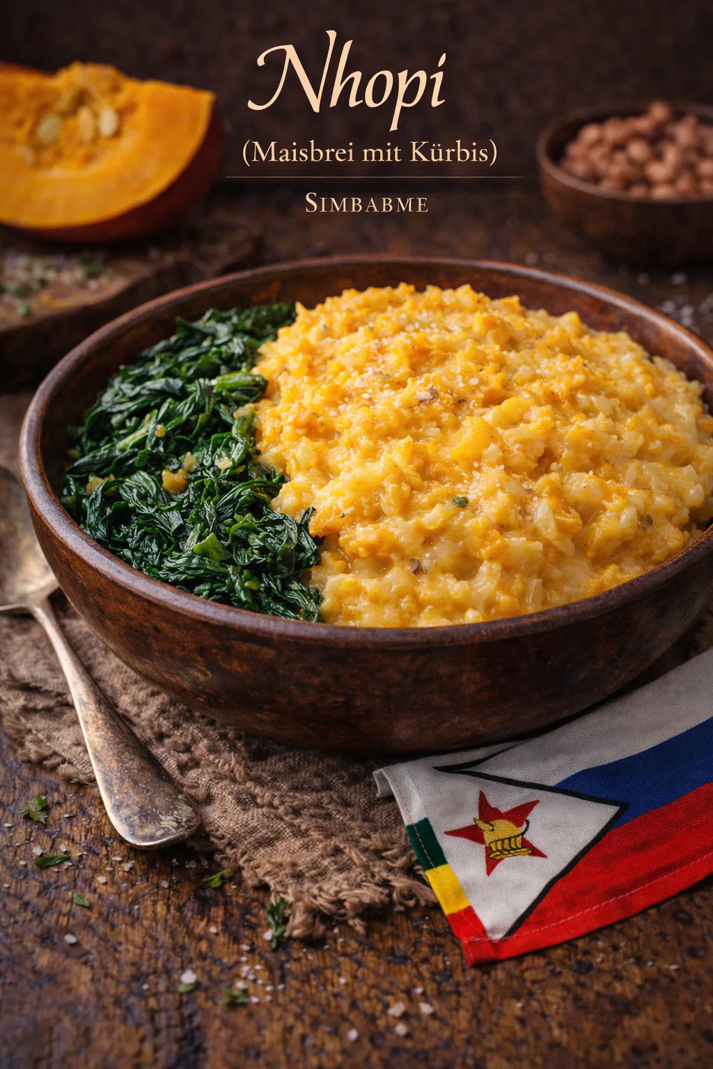 Nhopi (Maisbrei mit Kürbis)