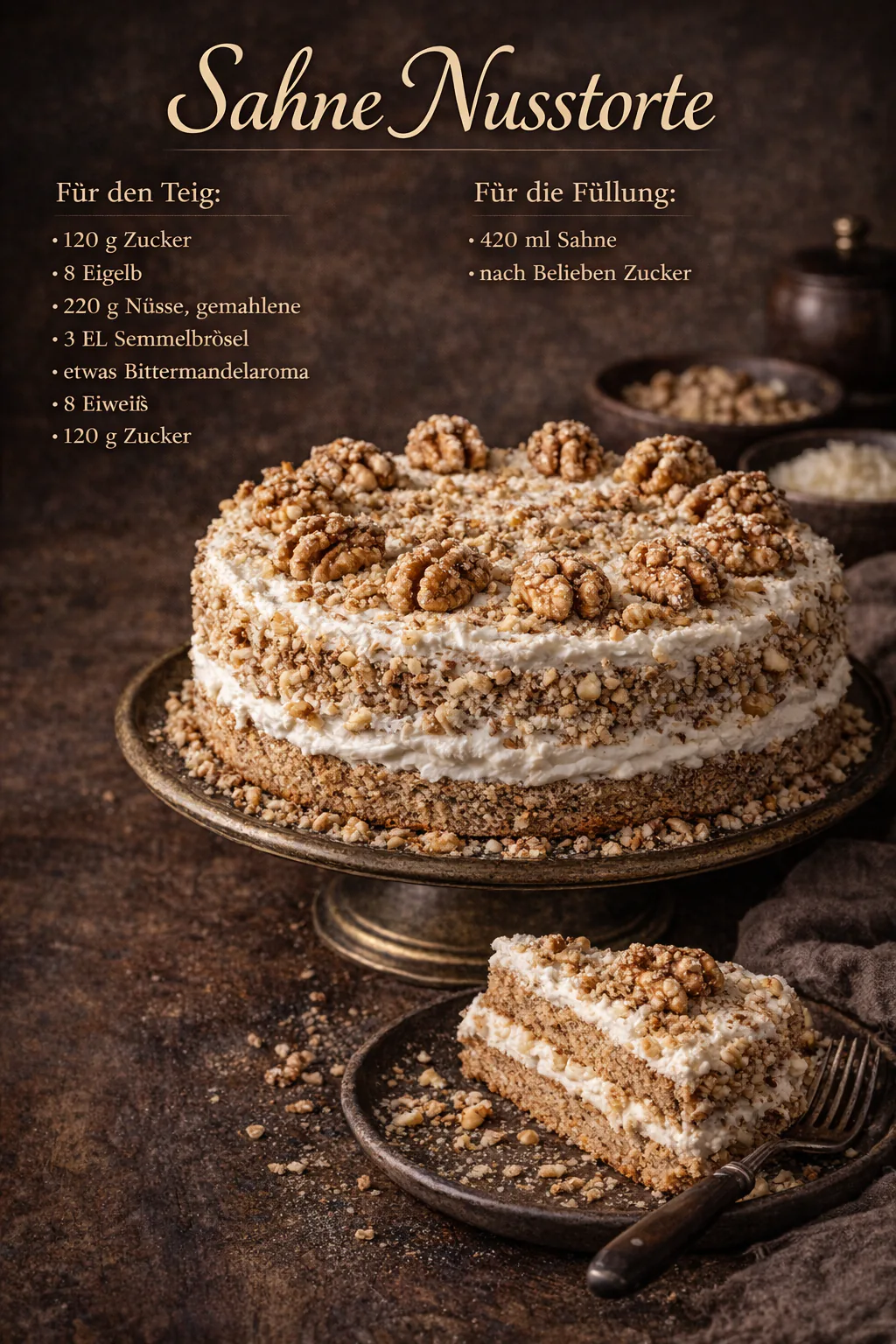 Nuss-Sahne Torte