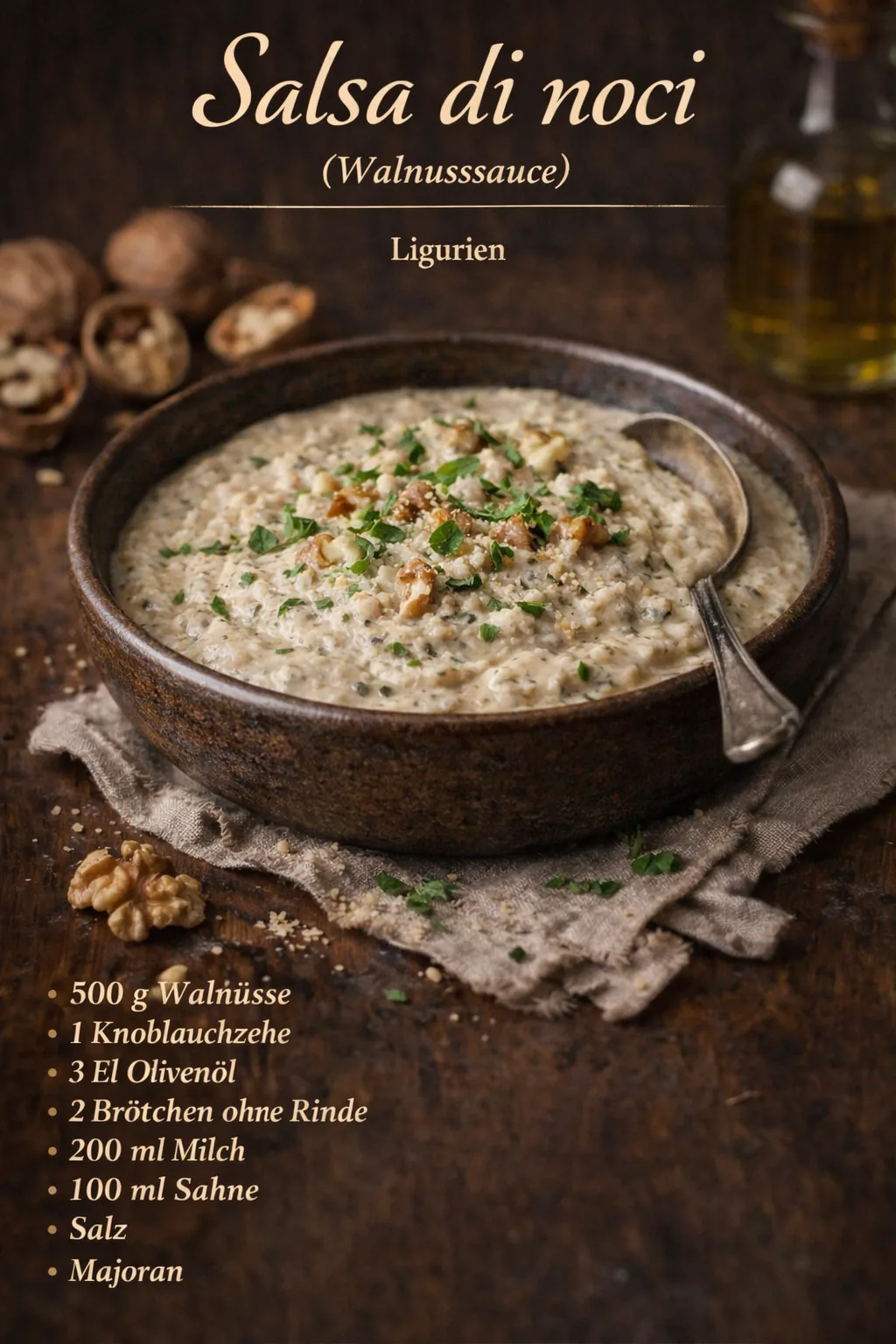 Salsa di noci (Walnusssauce)