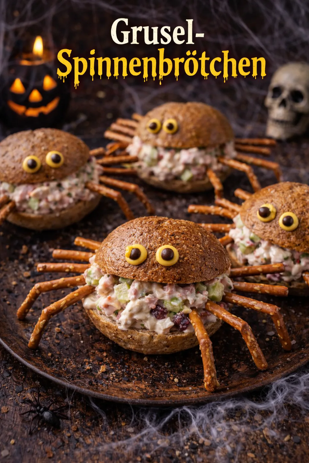 Spinnen-Brötchen