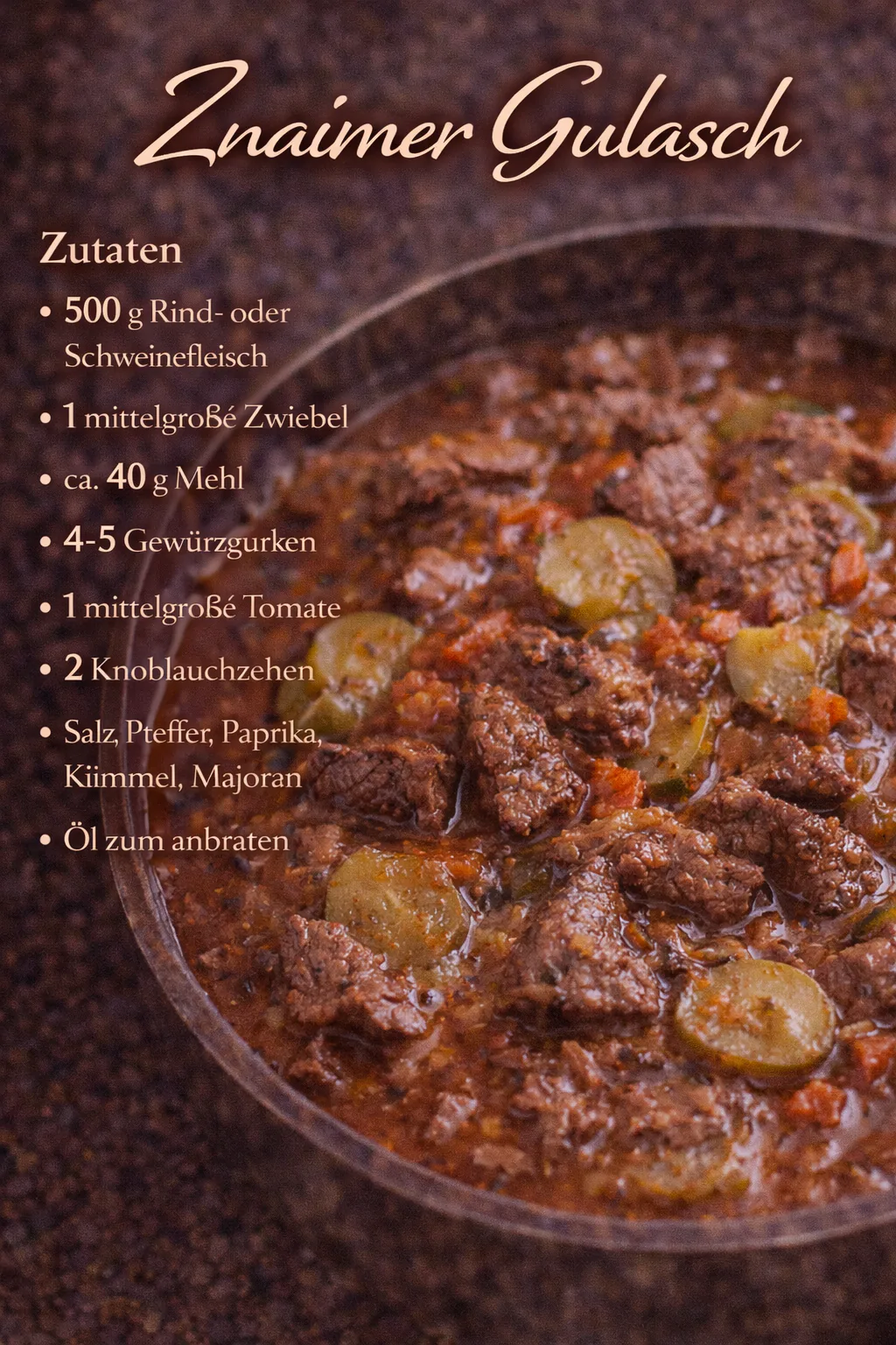 Znaimer Gulasch