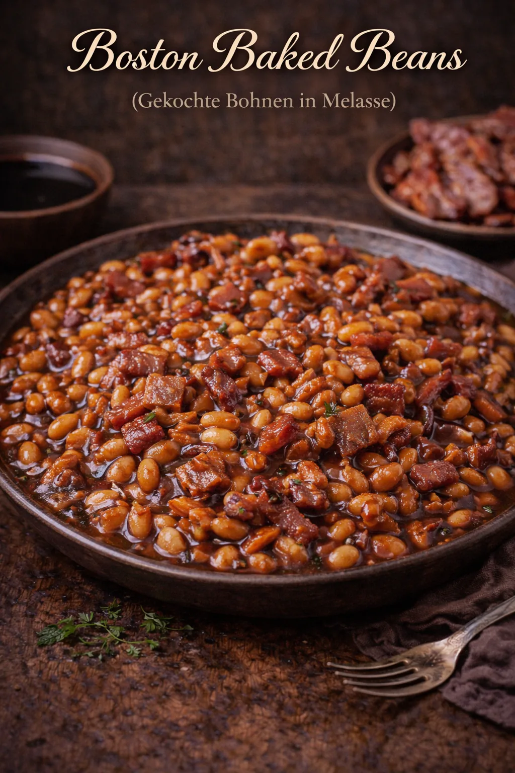 Boston Baked Beans (Gekochte Bohnen in Melasse)