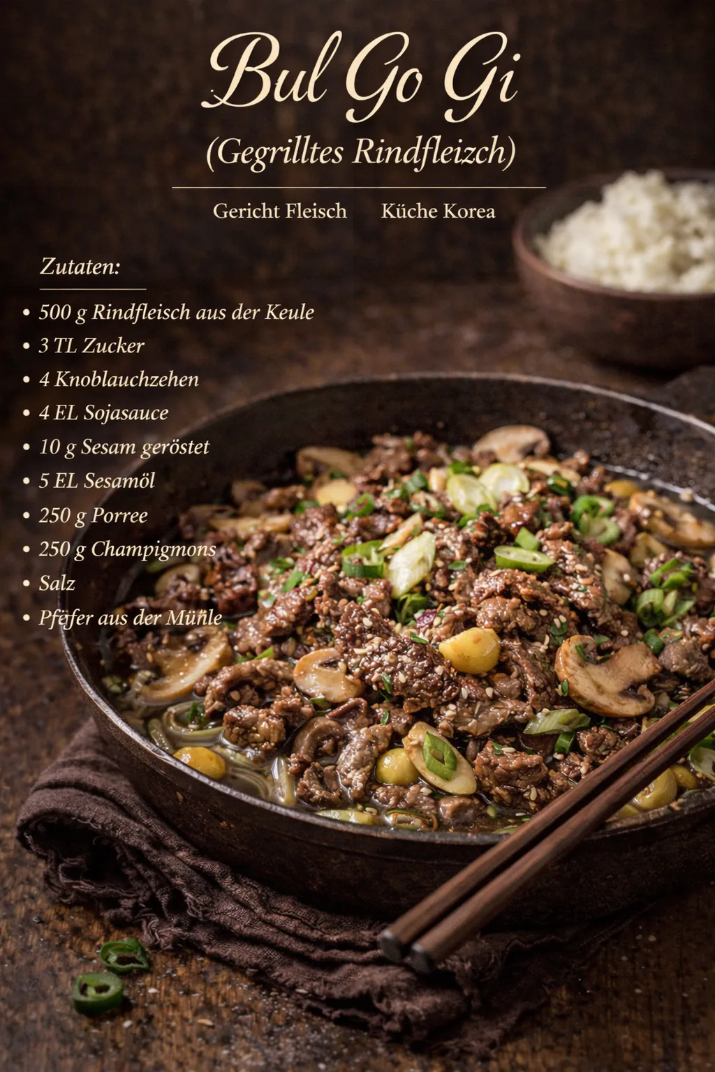Bul Go Gi (Gegrilltes Rindfleisch)