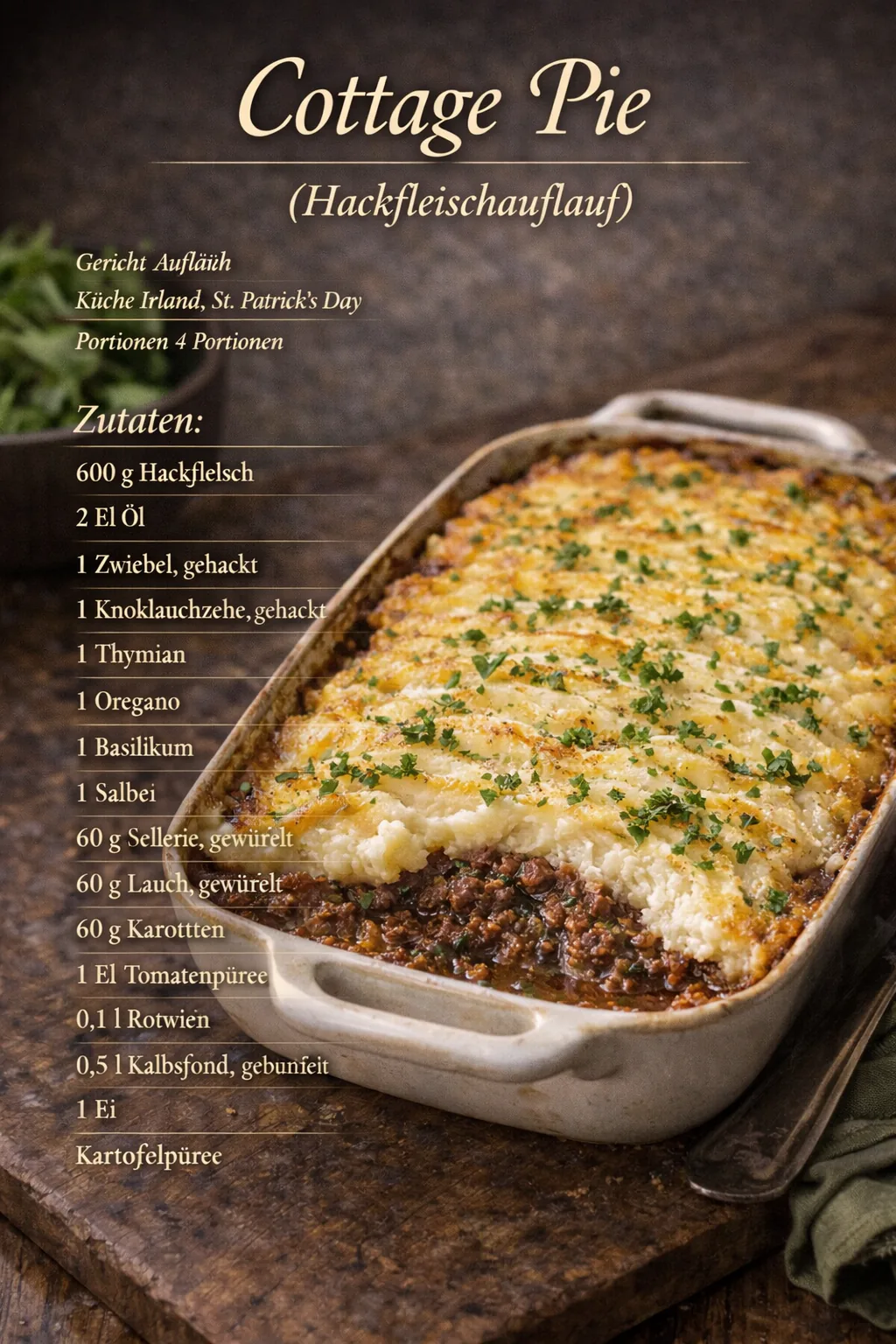 Cottage Pie (Hackfleischauflauf)