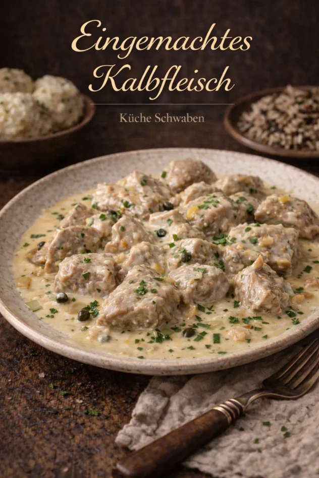 Eingemachtes Kalbfleisch