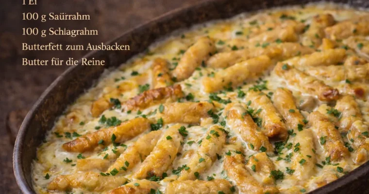 Erpfenudln (Kartoffelnudeln)
