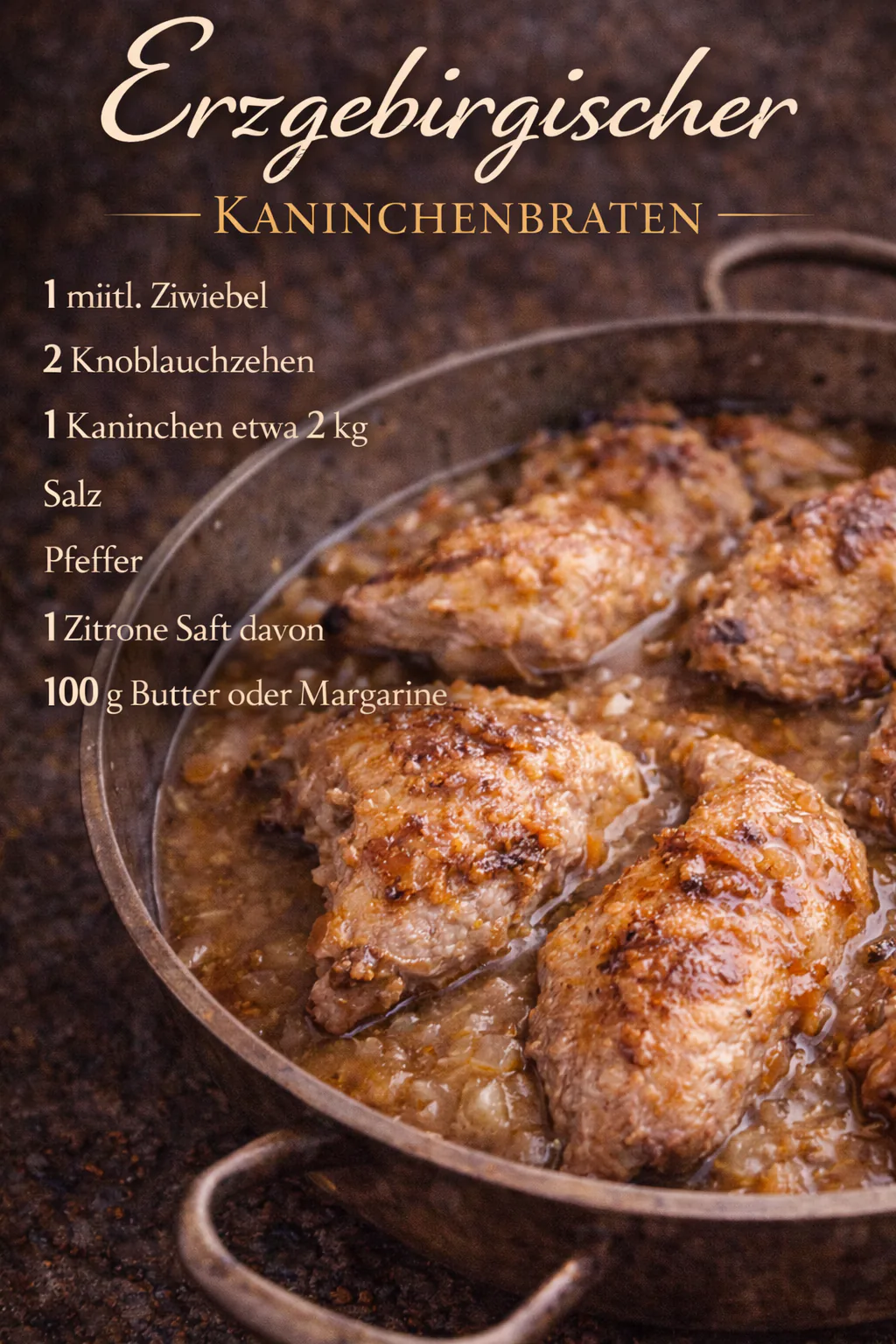 Erzgebirgischer Kaninchenbraten