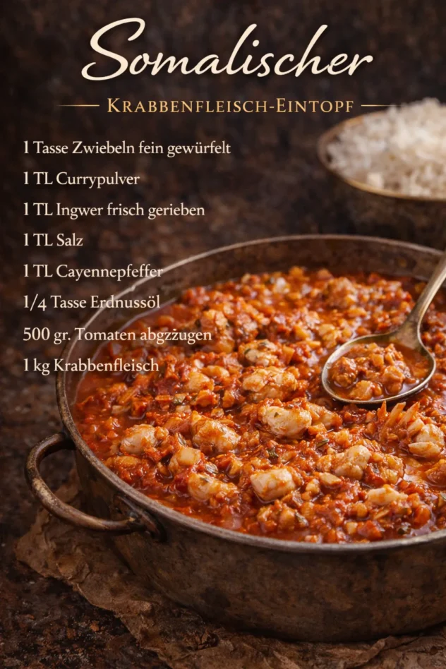 somalischer krabbenfleischeintopf