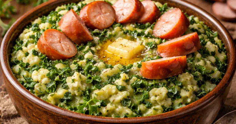 Stamppot (Grünkohl-Eintopf mit Würstchen)