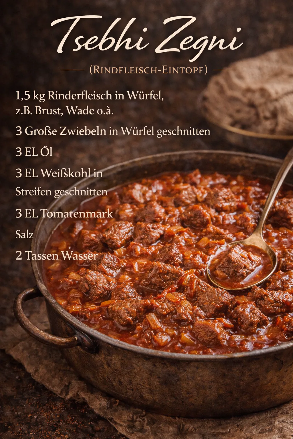Tsebhi Zegni (Rindfleisch-Eintopf)