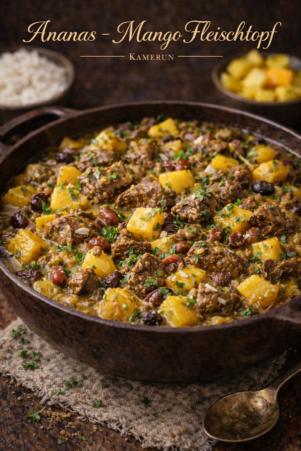 Ananas – Mango Fleischtopf