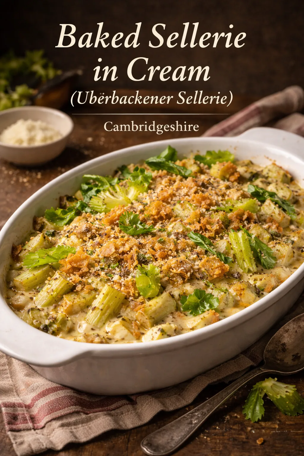 Baked Sellerie in Cream (Überbackener Sellerie)