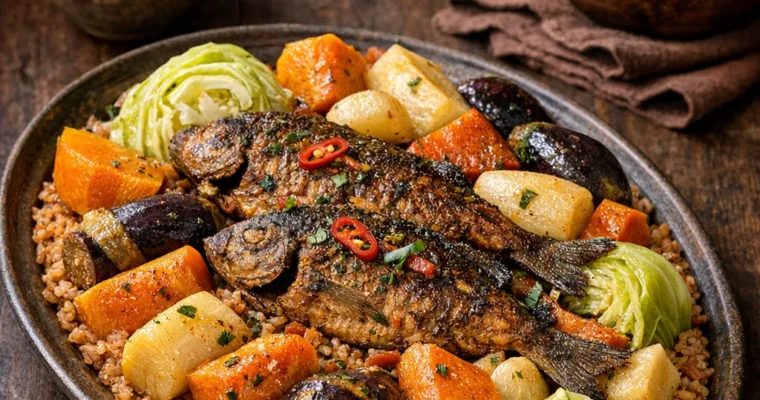 Benachin (Reis mit Fisch)