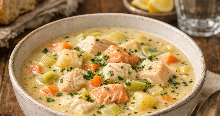 Bergens fiskesuppe (Bergener Fischsuppe)