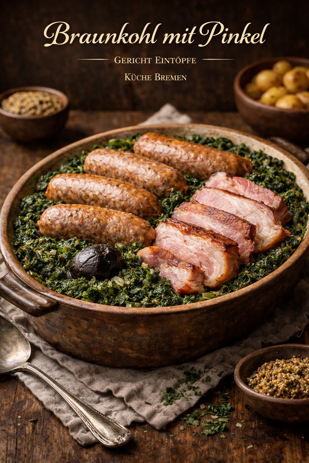 Braunkohl mit Pinkel