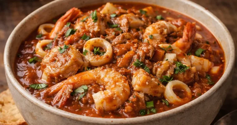 Cacciucco (Toskanische Fischsuppe)