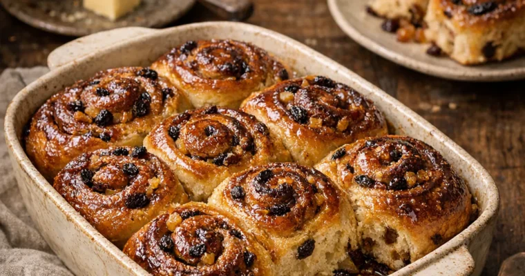 Chelsea Buns (Rosinenbrötchen)