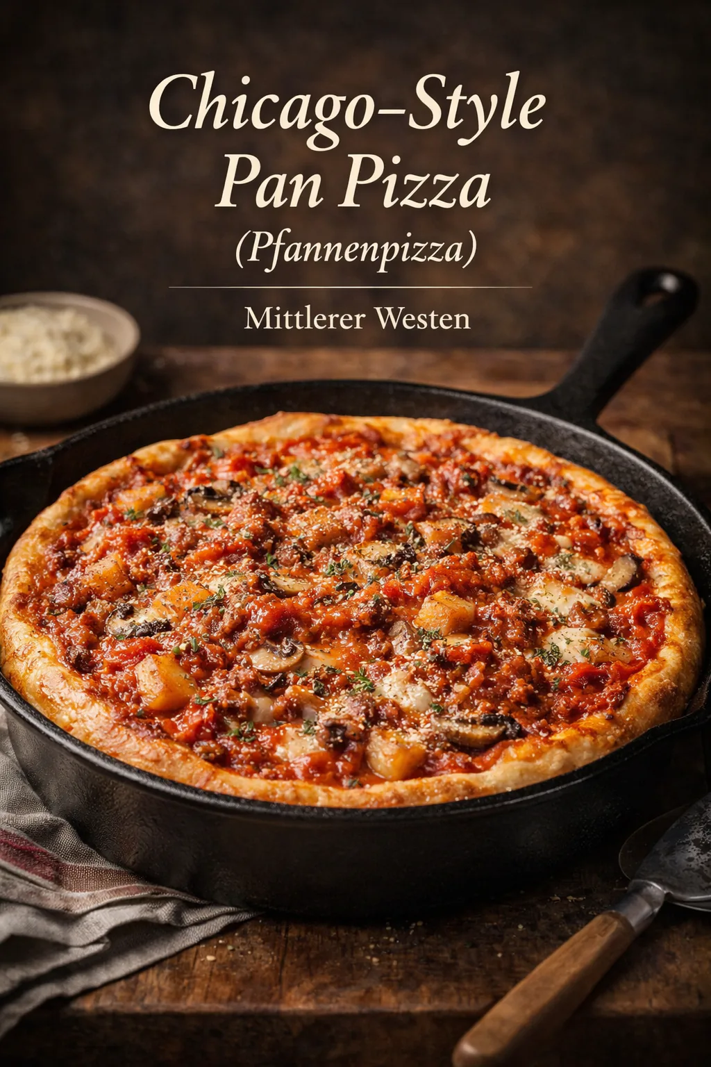 Chicago-Style Pan Pizza (Pfannenpizza)