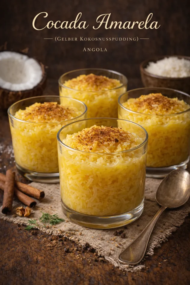 Cocada Amarela Gelber Kokosnusspudding
