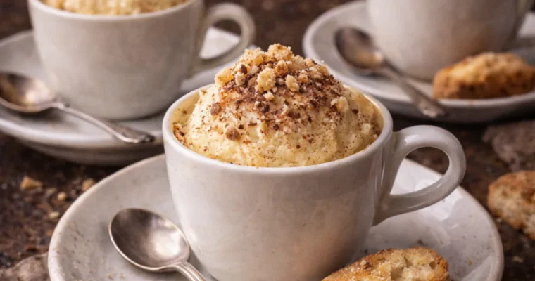 Crema lodigiana (Gefrorene Mascarpone-Creme mit Rum)