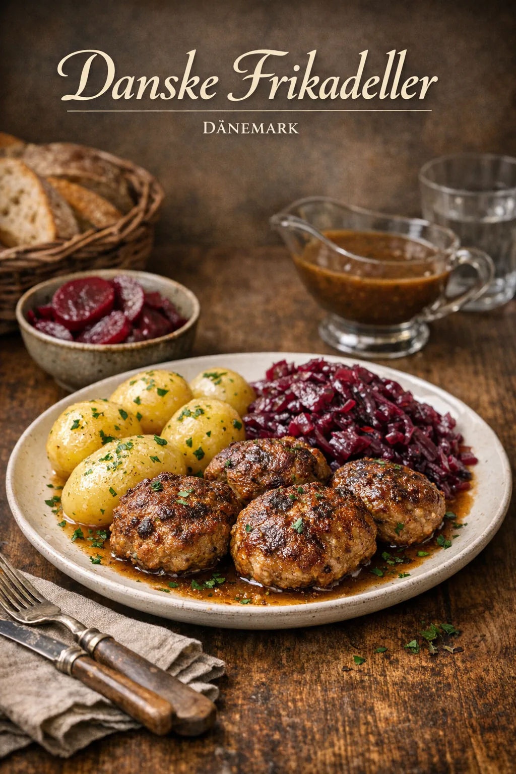 Danske frikadeller (Dänische Frikadellen)