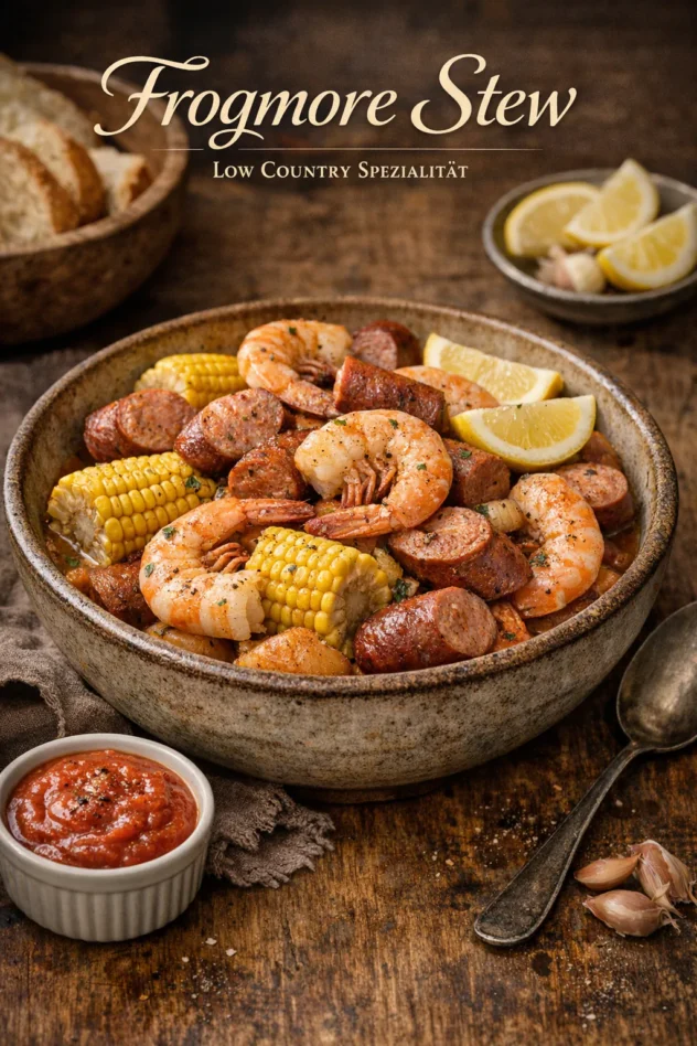 Frogmore Stew (Shrimps-Eintop mit Mais)