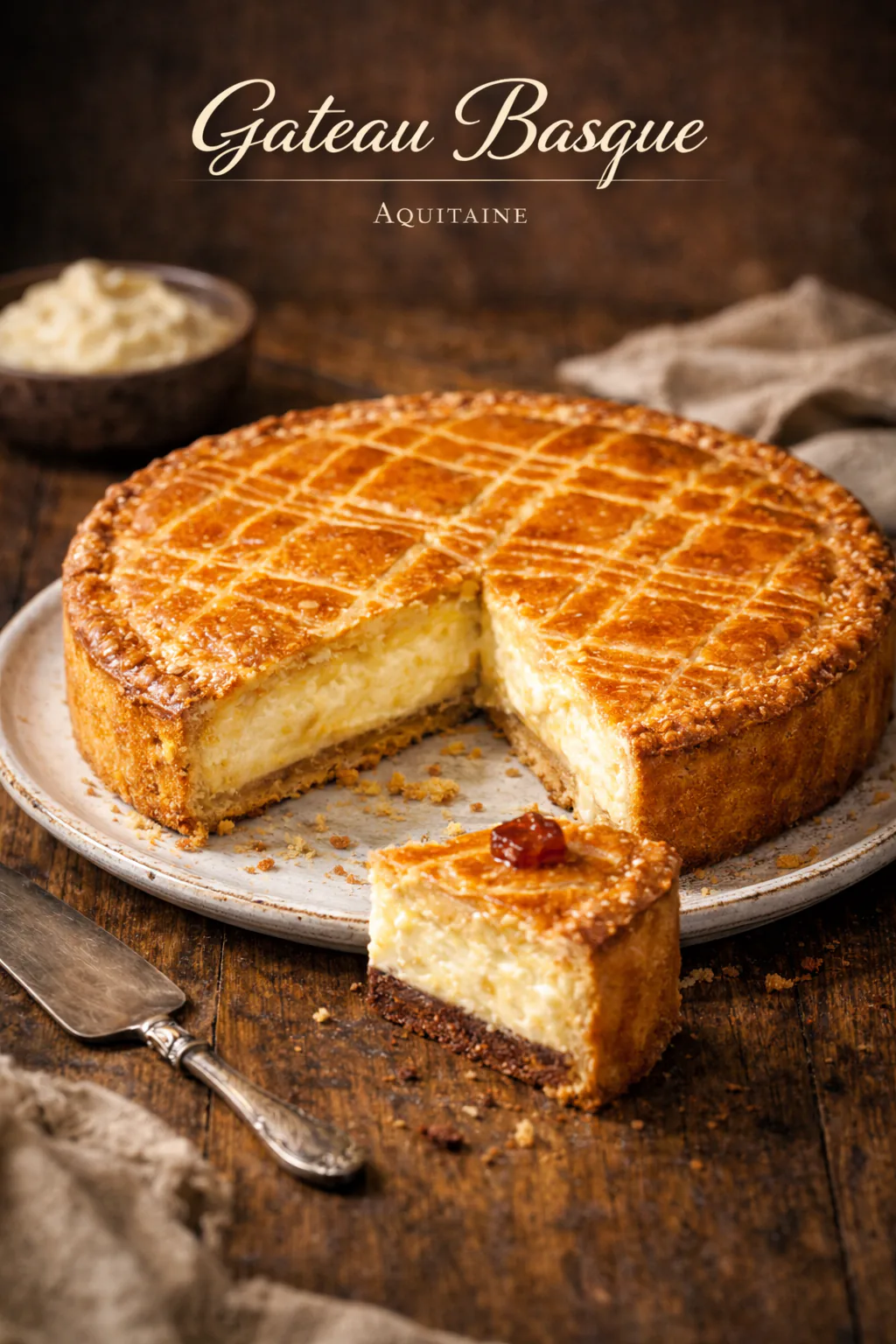 Gateau Basque (Baskischer Kuchen)