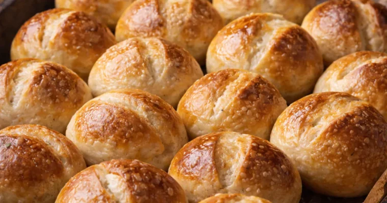Gekochte Brötchen