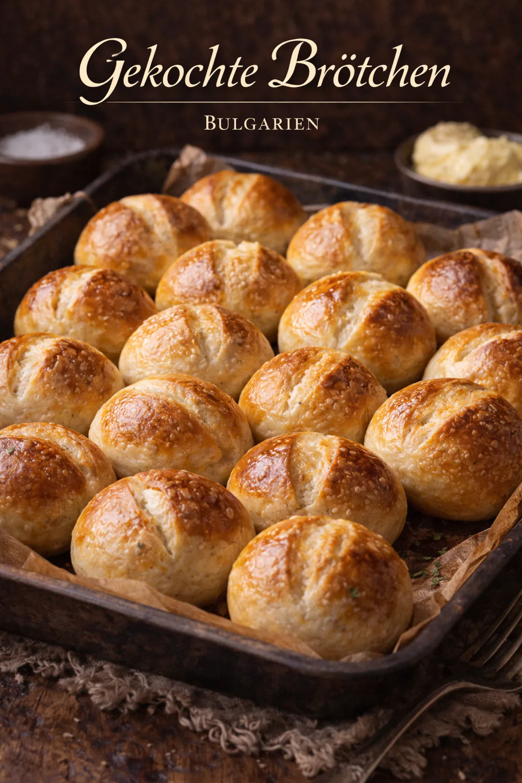 Gekochte Brötchen
