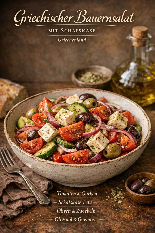 Griechischer Bauernsalat mit Schafskäse