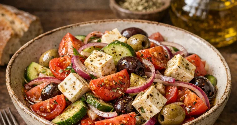 Griechischer Bauernsalat mit Schafsk&auml;se