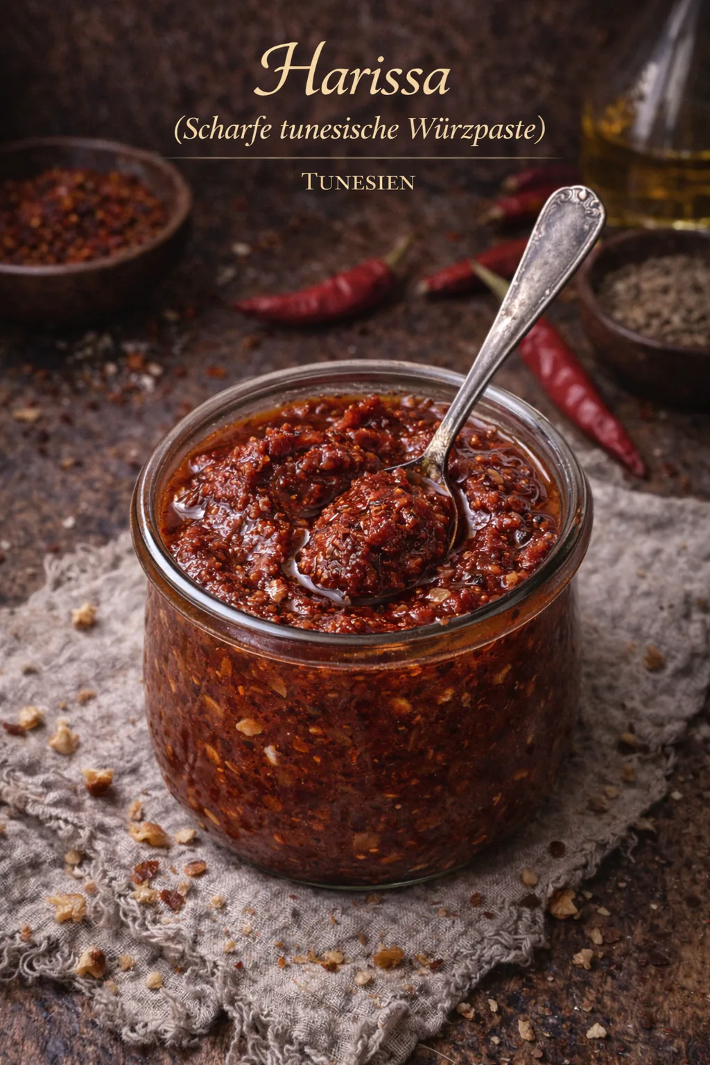 Harissa (Scharfe tunesische Würzpaste)