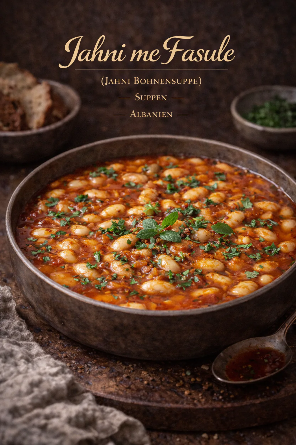 Jahni me Fasule (Jahni BohnenSuppe)