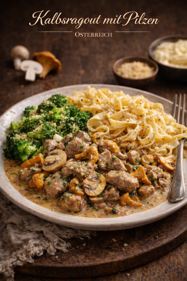 Kalbsragout Mit Pilzen