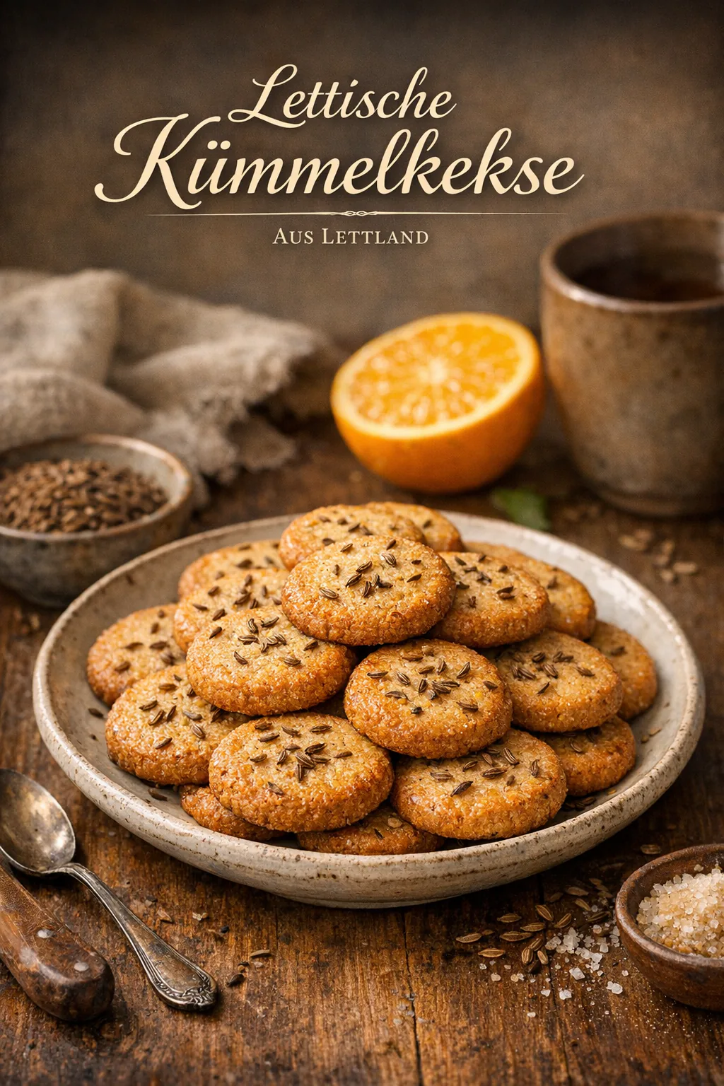 Lettische Kümmelkekse