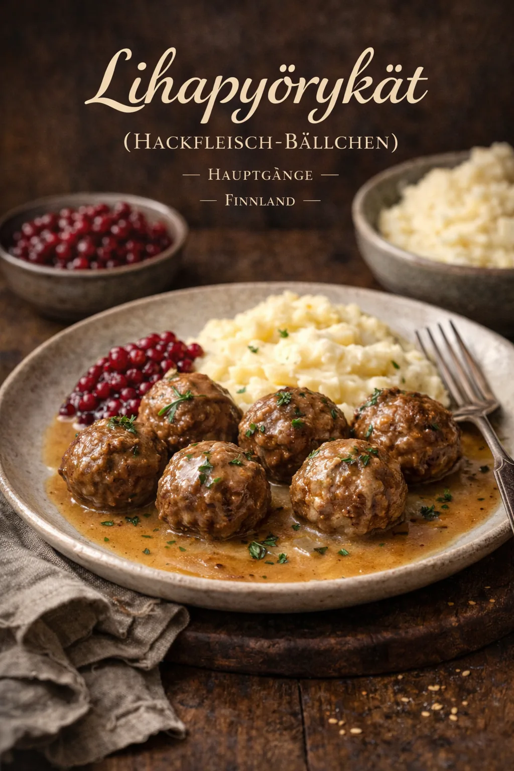 Lihapyörykät (Hackfleisch-Bällchen)