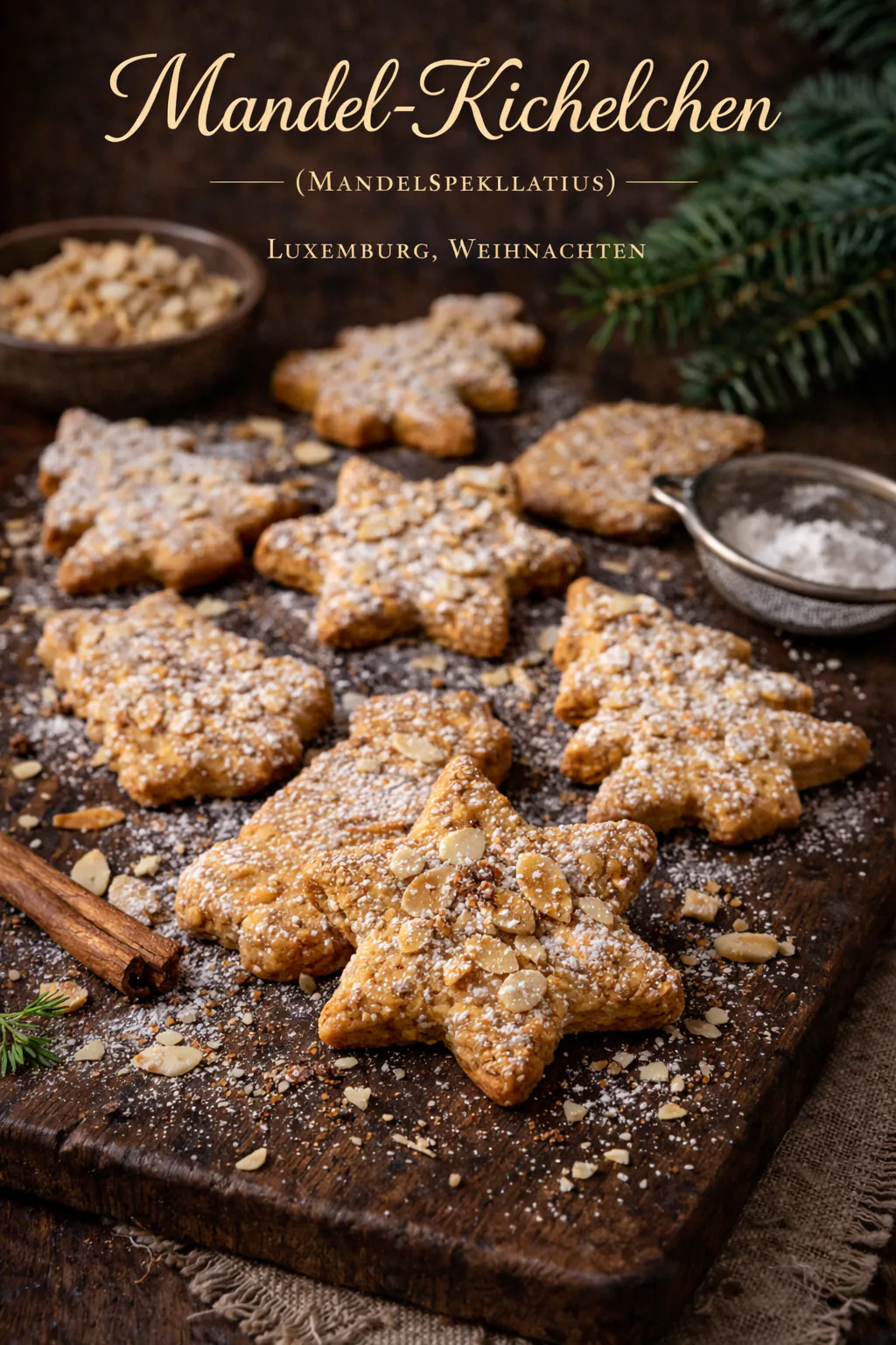 Mandel-Kichelchen (Mandelspekulatius)